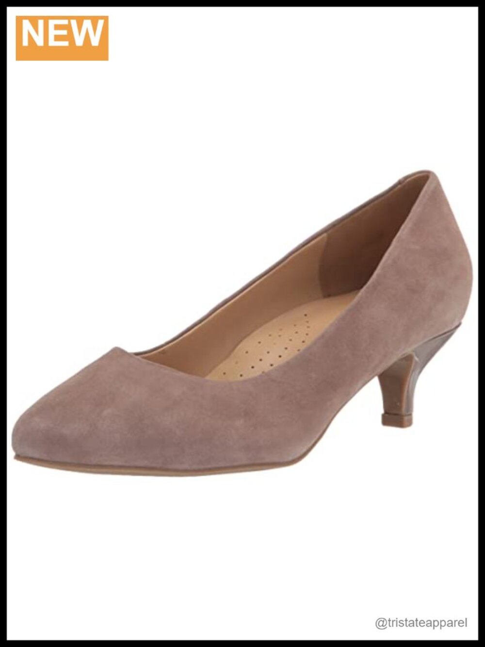 Trotters Liz Suede Pumps Round Toe Memory Foam Dress Shoes